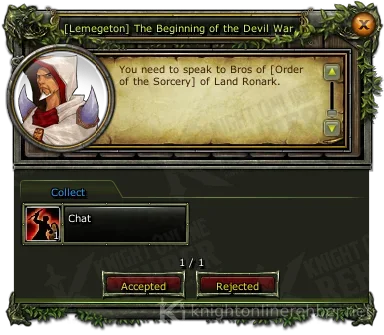 [Lemegeton] The Beginning of the Devil War görev penceresi: istenenler ve ödüller