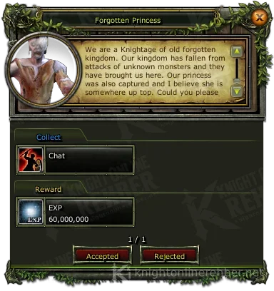 Forgotten Princess görev penceresi: istenenler ve ödüller