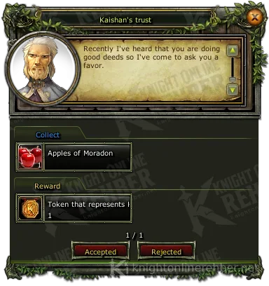 Kaishan's trust görev penceresi: istenenler ve ödüller