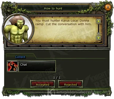 How to hunt görev penceresi: istenenler ve ödüller