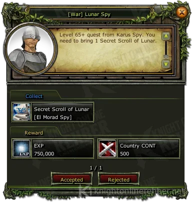 [War] Lunar Spy görev penceresi: istenenler ve ödüller