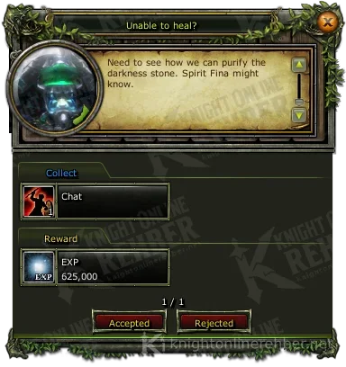 Unable to heal? görev penceresi: istenenler ve ödüller