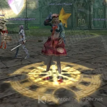 Moradon'da Lunar Lady Magpie NPC'si
