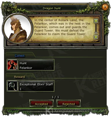 Dragon hunt görev penceresi: istenenler ve ödüller