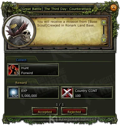 [Great Battle] The Third Day: Counterattack görev penceresi: istenenler ve ödüller