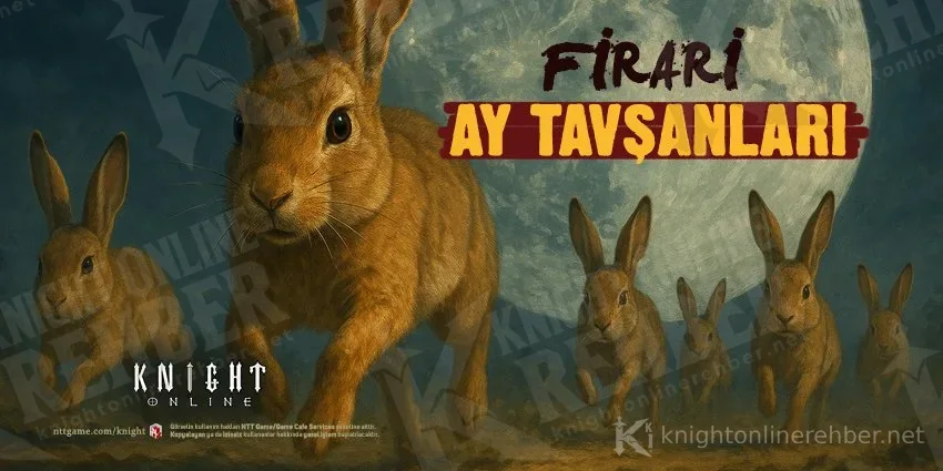 Dolunay önünde koşan tavşanlar ve Firari Ay Tavşanları yazısı