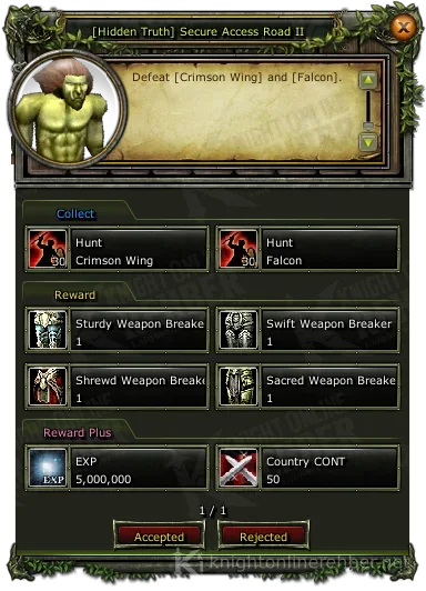 [Hidden Truth] Secure Access Road II görev penceresi: istenenler ve ödüller