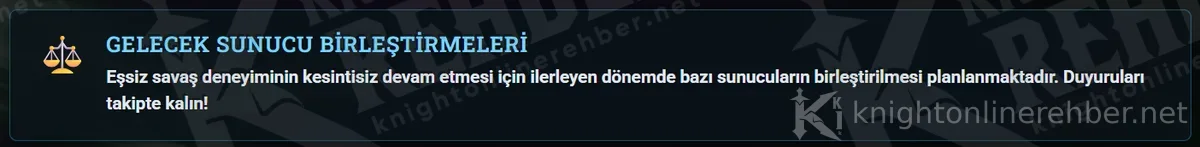 NTTGame duyurusu: Gelecek sunucu birleştirmeleri, ilerleyen dönemde bazı sunucuların birleştirilmesi planlanıyor