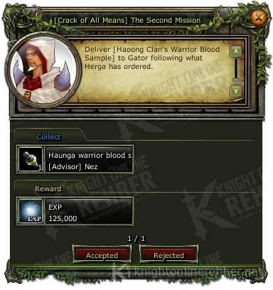 [Crack of All Means] The Second Mission görev penceresi: istenenler ve ödüller