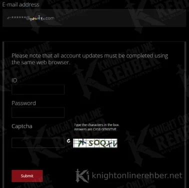 Telefon doğrulamanın ilk ekranı: aynı tarayıcı uyarısı, ID, şifre, captcha alanları ve Submit düğmesi