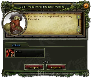 [Self-made Hero] Dragon's Warning görev penceresi: istenenler ve ödüller