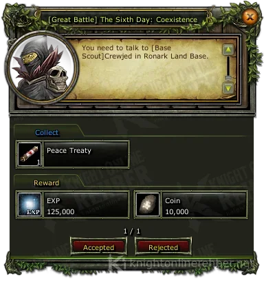 [Great Battle] The Sixth Day: Coexistence görev penceresi: istenenler ve ödüller