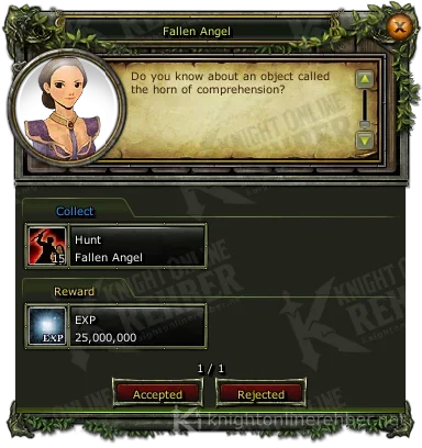 Fallen Angel görev penceresi: istenenler ve ödüller