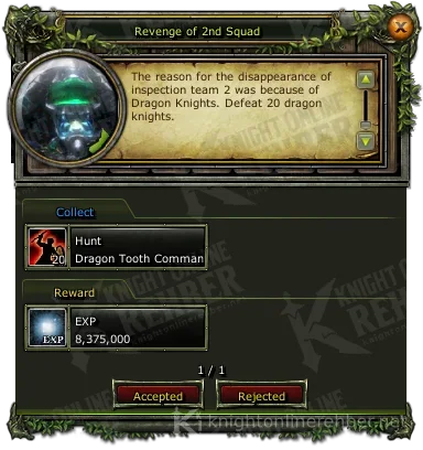 Revenge of 2nd Squad görev penceresi: istenenler ve ödüller